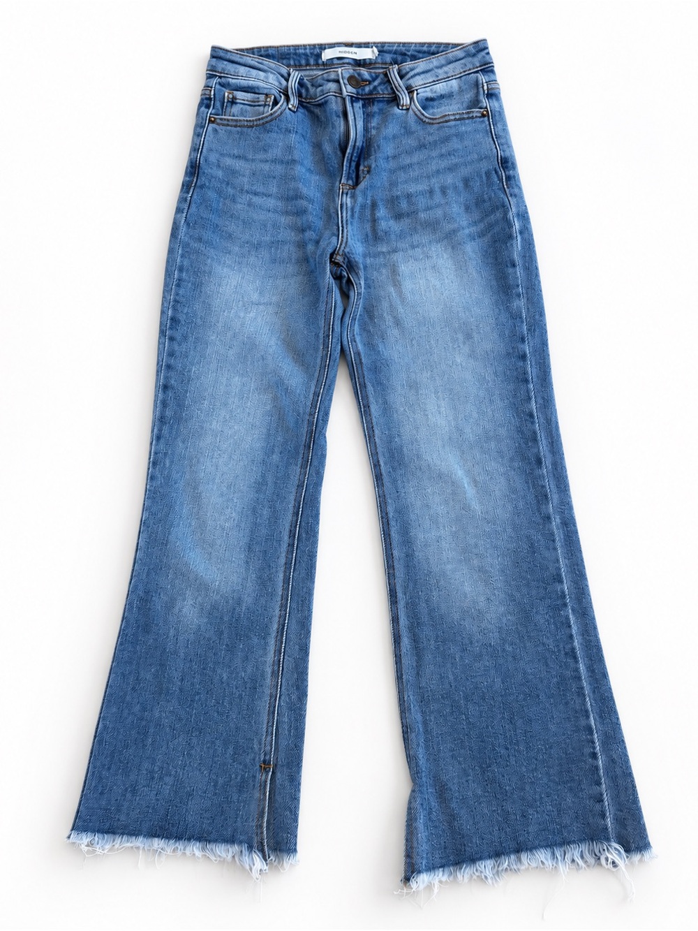 Hidden Size 26 Women’s Blue Denim Flare Jeans Medium Wash Stretch